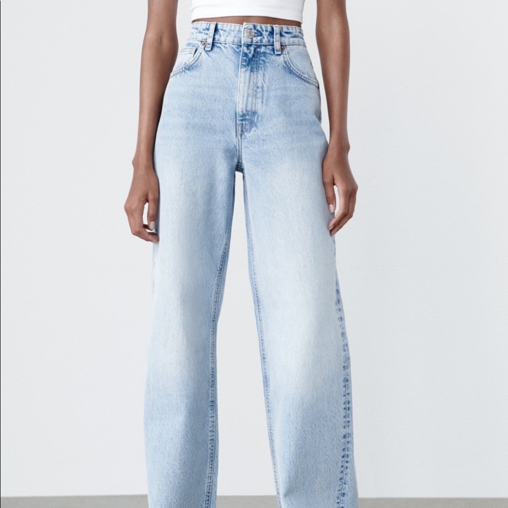 Zara High Rise Flare Denim